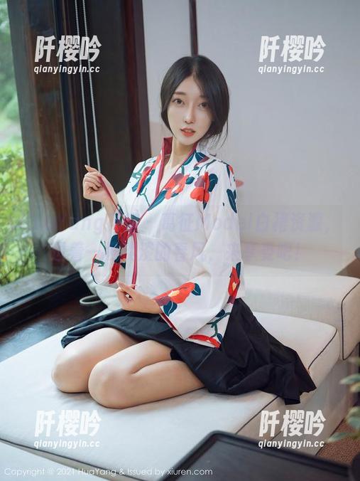 HuaYang花漾 - 葛征Model白裙资源，透着一股淡淡的春风，来享受吧！